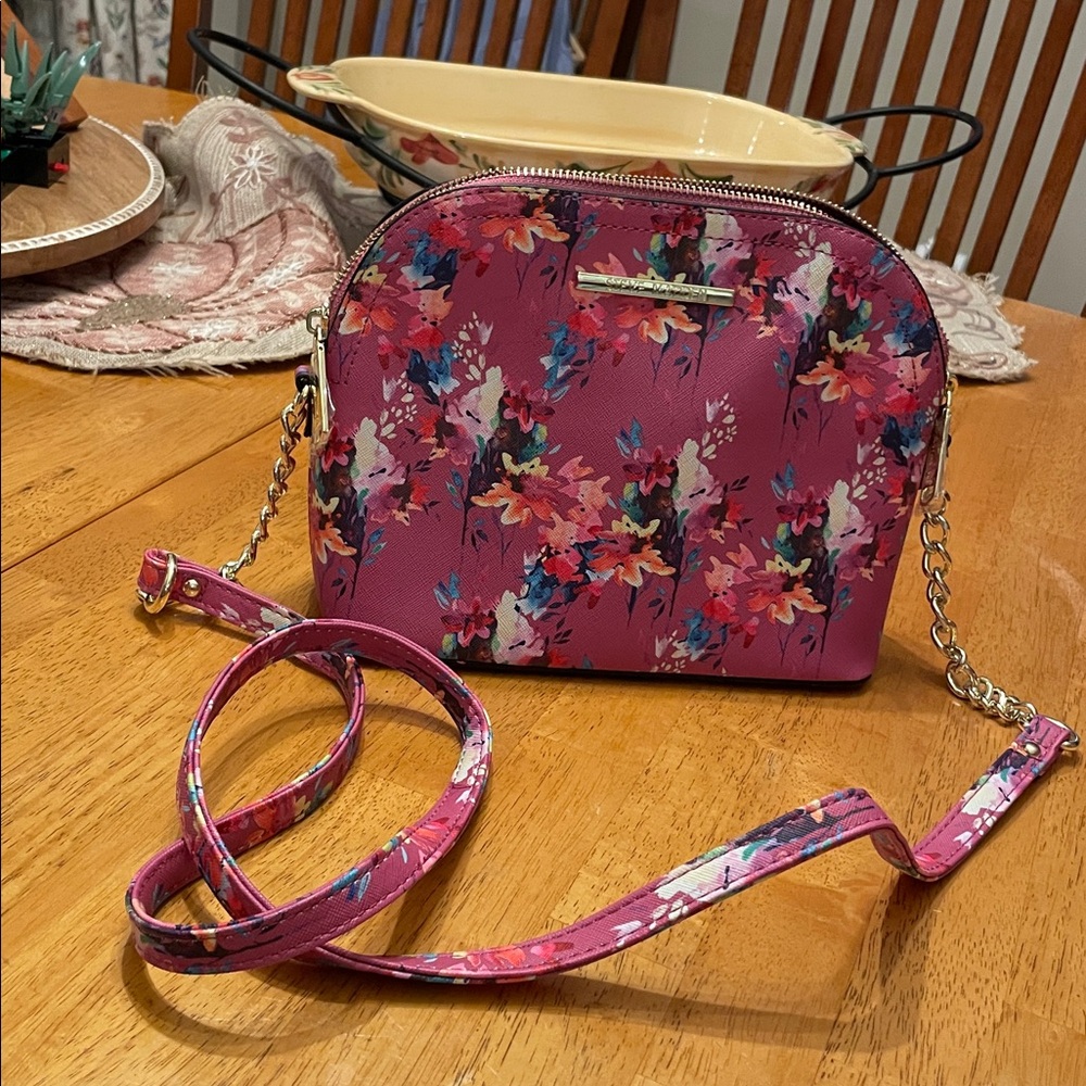 Steve Madden Pink Floral Crossbody Bag